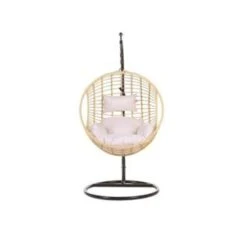 Beliani Hangstoel ASPIO - Beige Pe Rotan -Kettler Stoelen Winkel 0a57f6e8e7f84b658018ac6f00ce5b45