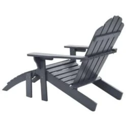 VidaXL Tuinstoel Met Voetenbank Hout Grijs -Kettler Stoelen Winkel 0f3476a0854b4be1af82742a5f495316