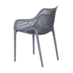 Garden Impressions Air XL Kunststof Tuinstoel Donker Grijs - 4 Stuks -Kettler Stoelen Winkel 1000003874 0102