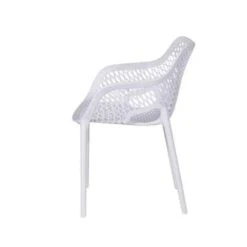 Garden Impressions Air XL Kunststof Tuinstoel Wit - Set Van 4 Stuks -Kettler Stoelen Winkel 1000003877 0102