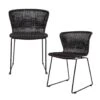 WOOOD Tuinstoel Wings - Polyester - Zwart - Set Van 2 -Kettler Stoelen Winkel 1000033678
