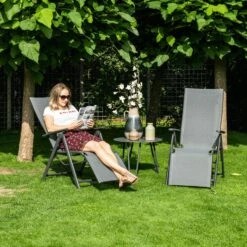 Garden Impressions Sol Relax Tuinstoel - Zwart 8 Garden Impressions Sol Relax Tuinstoel - Zwart -Kettler Stoelen Winkel 1000040789 0103