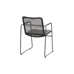 4 Seasons Outdoor Elba Stapelbare Tuinstoel - Donker Grijs -Kettler Stoelen Winkel 1000040793 0103
