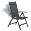 Garden Impressions Santana Tuinstoel Verstelbaar - Donker Grijs -Kettler Stoelen Winkel 1000040800