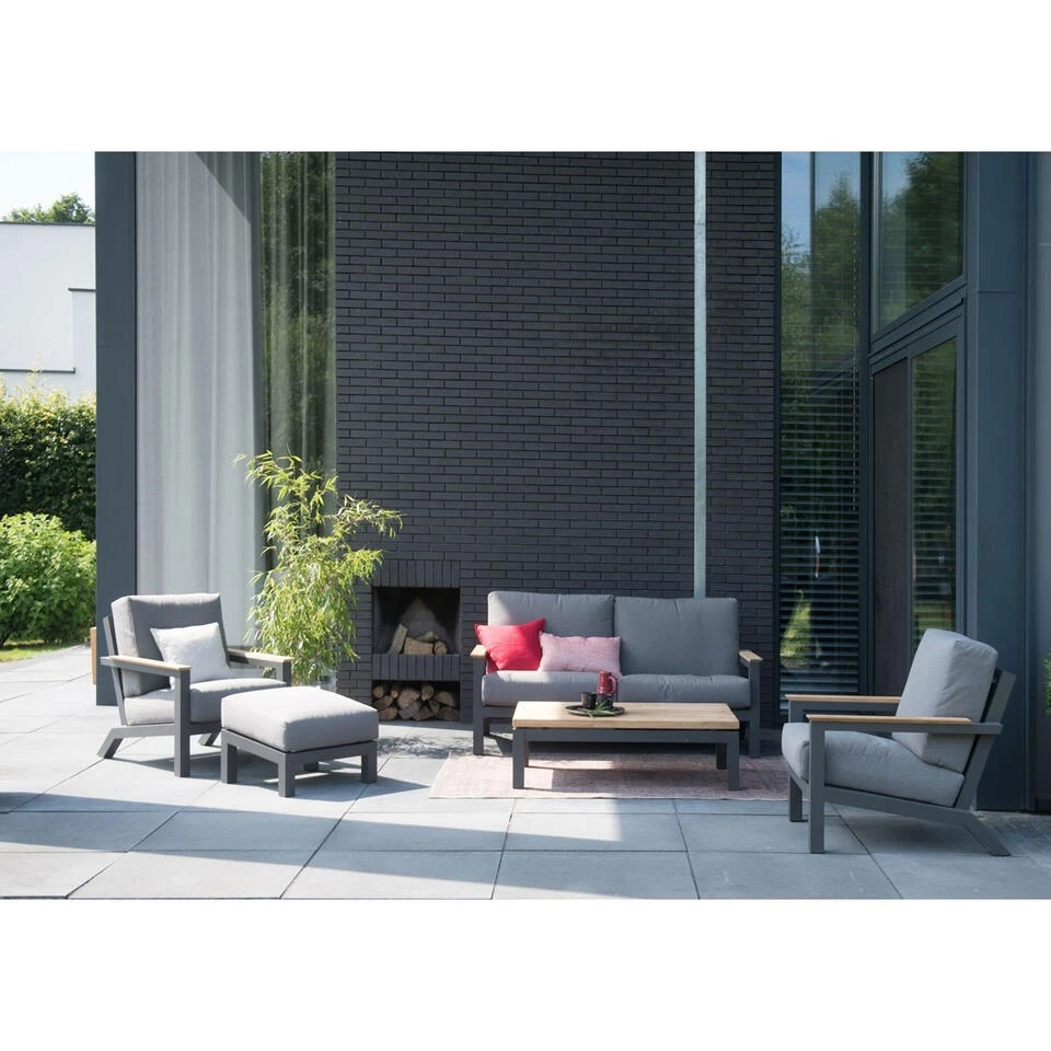 4 Seasons Outdoor Capitol Lounge Tuinstoel - Donker Grijs 4 4 Seasons Outdoor Capitol Lounge Tuinstoel - Donker Grijs - Afbeelding 2