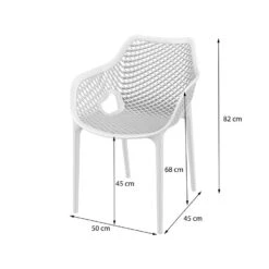 VDG - Madino Air Stapelbare Stoel - Wit -Kettler Stoelen Winkel 1000048033 0101