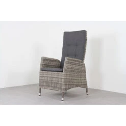 VDG Manhattan Wicker Verstelbare Tuinstoel - Dubbel Light Grey -Kettler Stoelen Winkel 1000048036 0102