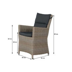 VDG Mante Wicker Tuinstoel - Dessert -Kettler Stoelen Winkel 1000048051 0101