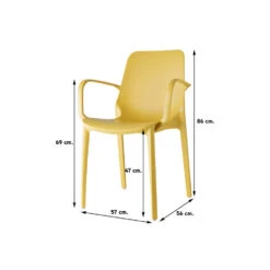 Scab Ginevra Armstoel - Geel -Kettler Stoelen Winkel 1000048057 0101