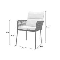 Teresa Dining Rope Tuinstoel - Green -Kettler Stoelen Winkel 1000048790 0101