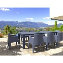 VDG Siesta Box Stapelbare Stoel - Donkergrijs -Kettler Stoelen Winkel 1000048805 0102