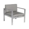 Beliani Tuinstoel SALERNO - Grijs Aluminium -Kettler Stoelen Winkel 1000050346