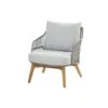 4-Seasons Sempre Loungestoel - Teak/Silver Grey (1 St.) -Kettler Stoelen Winkel 1000052970