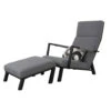 VDG Costa Relaxstoel + Hocker - Sunbrella - Light Grey -Kettler Stoelen Winkel 1000054361