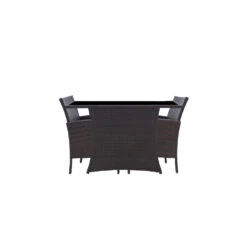 Tuinset Wicker Zoey Bruin 3-delig - 65x120x78 Cm - Kunststof - Zwart 9 Tuinset Wicker Zoey Bruin 3-delig - 65x120x78 Cm - Kunststof - Zwart -Kettler Stoelen Winkel 1000061379 0103