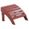 Beliani Voetenbankje ADIRONDACK - Rood Kunsthout -Kettler Stoelen Winkel 1000069779