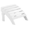 Beliani Voetenbankje ADIRONDACK - Wit Kunsthout -Kettler Stoelen Winkel 1000069780