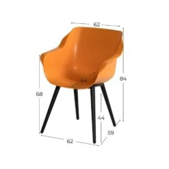 Hartman Sophie Studio Dining Armstoel - Indian Orange - Set Van 2 -Kettler Stoelen Winkel 1000072083 0101