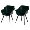 Hartman Sophie Studio Dining Armstoel - Night Green - Set Van 2 -Kettler Stoelen Winkel 1000072087