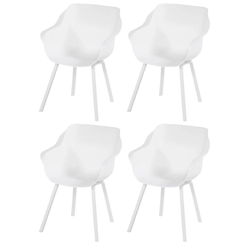 Hartman Sophie Element Dining Armstoel- Wit - 4 St. 3 Hartman Sophie Element Dining Armstoel- Wit - 4 St.