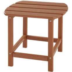 Tectake - Tuinstoel Janis Met Tafel - Houtlook - Bruin -Kettler Stoelen Winkel 1000078035 0103
