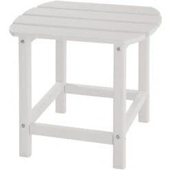 Tectake - 2 Tuinstoelen Janis Met Tafel - Houtlook - Wit -Kettler Stoelen Winkel 1000078042 0103