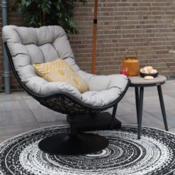Woood Swivel Loungestoel Zwart 8 Woood Swivel Loungestoel Zwart -Kettler Stoelen Winkel 1000091741 0103