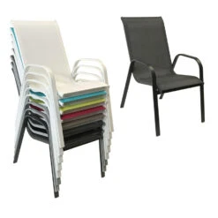 Happy Garden Buitenstoelen MARBELLA - Grijs - Aluminium -Kettler Stoelen Winkel 1000092297 0102