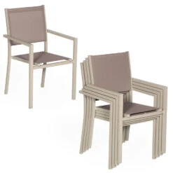 Happy Garden Buitenstoelen - Bruin - Aluminium 8 Happy Garden Buitenstoelen - Bruin - Aluminium -Kettler Stoelen Winkel 1000092411 0103