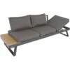 Arezzo Loungebank Polywood - Hout - Bruin -Kettler Stoelen Winkel 1000093876