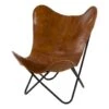 Buffalo Vlinderstoel Cognac - Leder - Bruin -Kettler Stoelen Winkel 1000094338