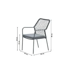 Garden Impressions Ross Tuinstoel - Zwart -Kettler Stoelen Winkel 1000096410 0101