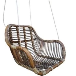 Van Der Leeden Rotan Hangstoel Fly Brown (L)66 X (B)65 X (H)49 Cm -Kettler Stoelen Winkel 1000098803 0102