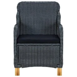 VidaXL Tuinstoelen 2 St Met Kussens Poly Rattan Donkergrijs -Kettler Stoelen Winkel 14d661b47b2840ac964d3220da028e93