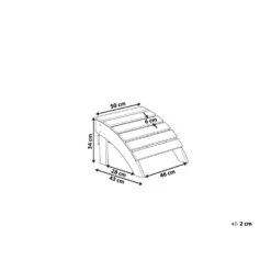 Beliani Voetenbankje ADIRONDACK - Wit Kunsthout -Kettler Stoelen Winkel 1cb65d89849d4e14a3c2ea8858ffd361
