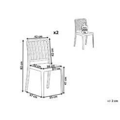 Beliani Tuinstoel SERSALE - Wit Synthetisch Materiaal -Kettler Stoelen Winkel 2069edf8524d4b52926771692ba20a16