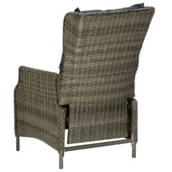 VidaXL Tuinstoel Verstelbaar Met Kussens Poly Rattan Bruin -Kettler Stoelen Winkel 37aeedb9cc284ce592e37897dae220e9