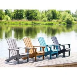 Beliani Tuinstoel ADIRONDACK - Lichte Houtkleur Kunsthout -Kettler Stoelen Winkel 398dcd3adff443a8ae4204e47fc165ef