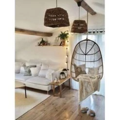 Beliani Hangstoel CASOLI - Beige Pe Rotan -Kettler Stoelen Winkel 469e0c47c6b4448d9e2f49d933312de7