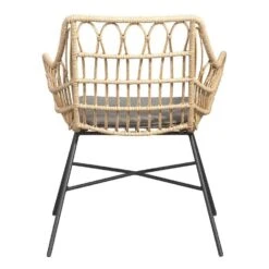 Le Sud Loungestoel Grimaud - Zwart/naturel - 82x70x67 Cm -Kettler Stoelen Winkel 50105173 0900