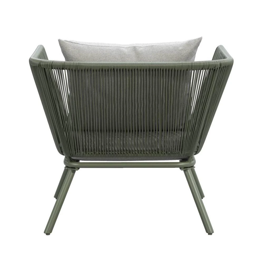 Loungestoel Almeria - Olijfgroen - 75x89x75 Cm 6 Loungestoel Almeria - Olijfgroen - 75x89x75 Cm - Afbeelding 4