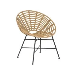 Beliani Tuinstoel ACERRA - Beige Pe Rotan -Kettler Stoelen Winkel 7cc82ecb269647dc8ff99ac1d86a0903