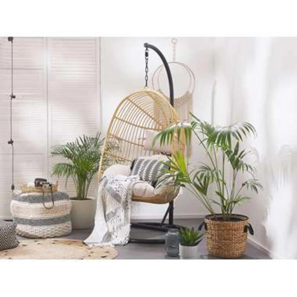 Beliani Hangstoel CASOLI - Natuurlijk Pe Rotan 4 Beliani Hangstoel CASOLI - Natuurlijk Pe Rotan - Afbeelding 2