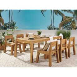 Beliani Tuinstoel LIVORNO - Lichte Houtkleur Acaciahout -Kettler Stoelen Winkel e4c7abced03f4e36abe8aa8bdcfeed6c