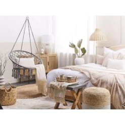 Beliani Hangstoel GABELLA - Grijs Katoen 9 Beliani Hangstoel GABELLA - Grijs Katoen -Kettler Stoelen Winkel f6a01ceab96941e8a81d4aae27f573e8